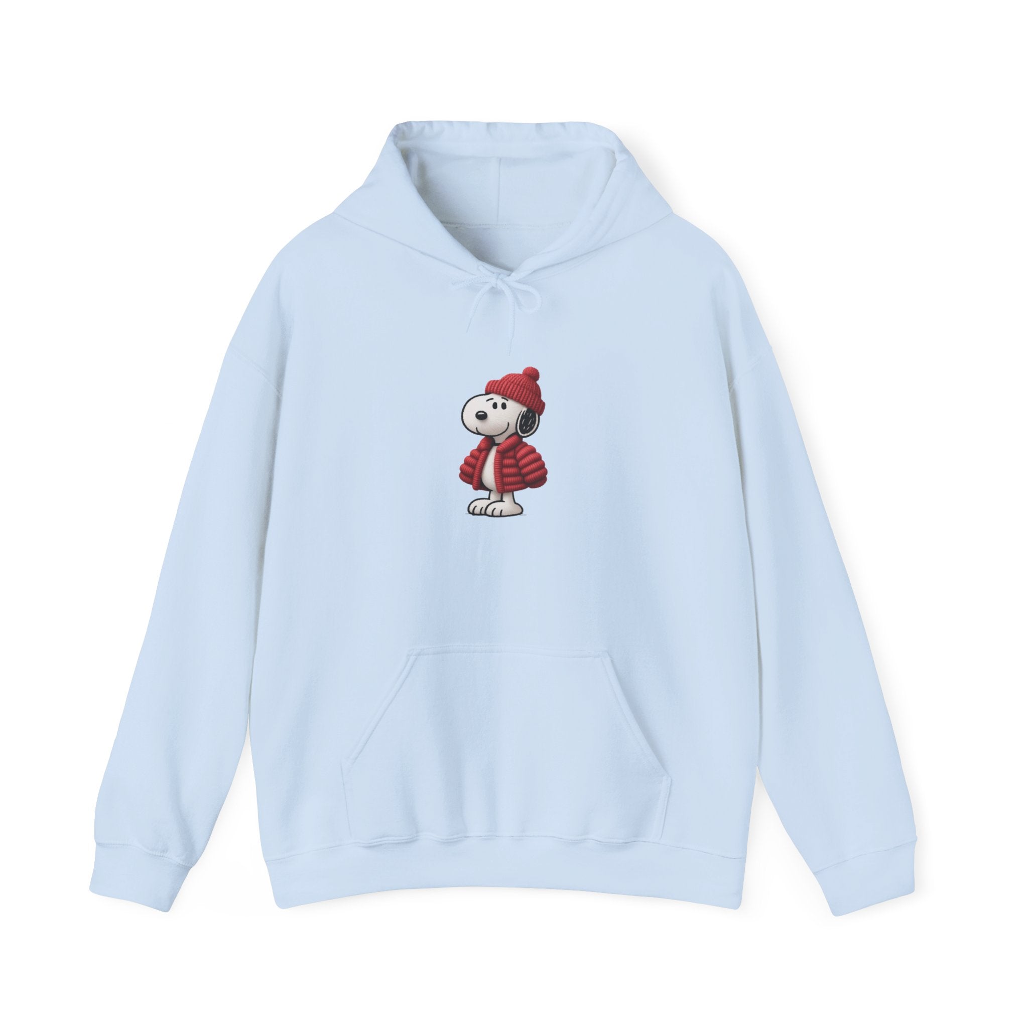 Cozy Winter Dog Hoodie | White Pullover Sweatshirt