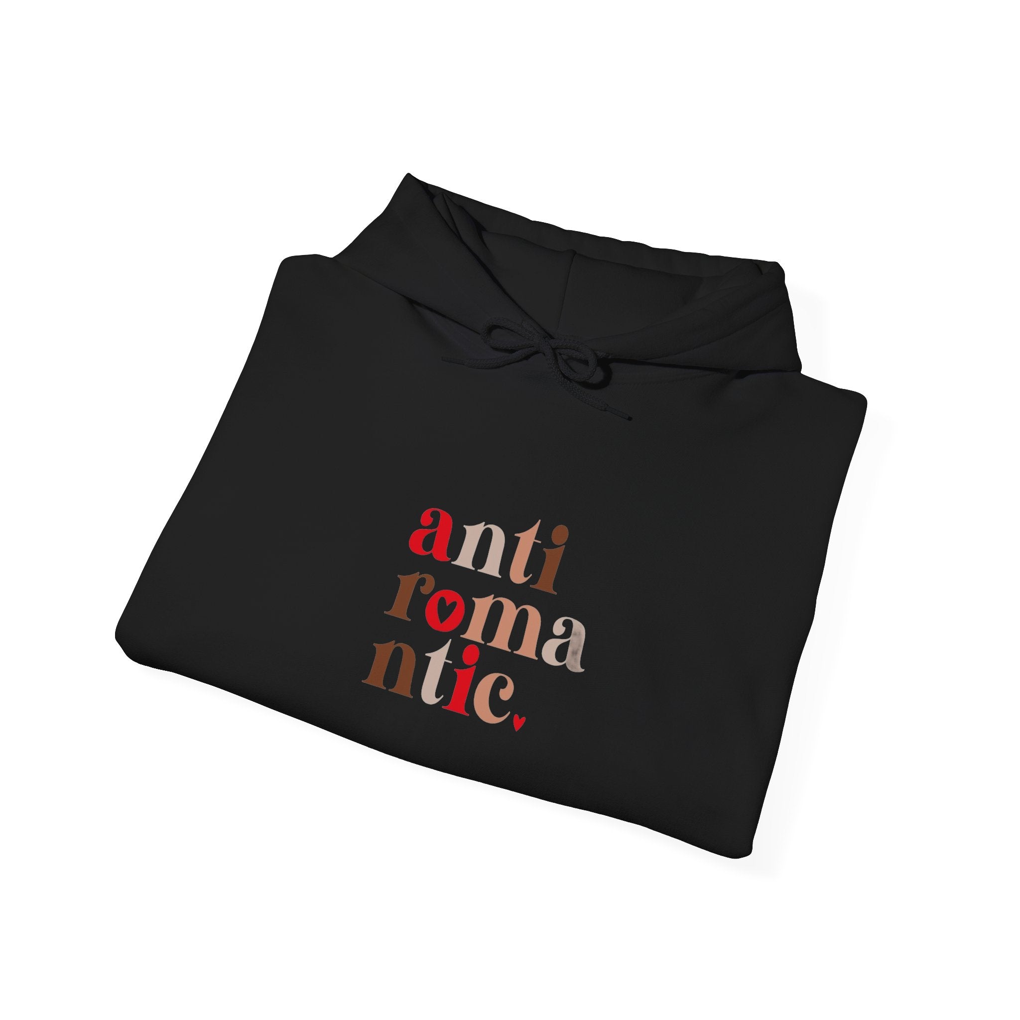 Anti-Romantic Hoodie — Minimalist Text Pullover for Singles & Sarcastic Gifts