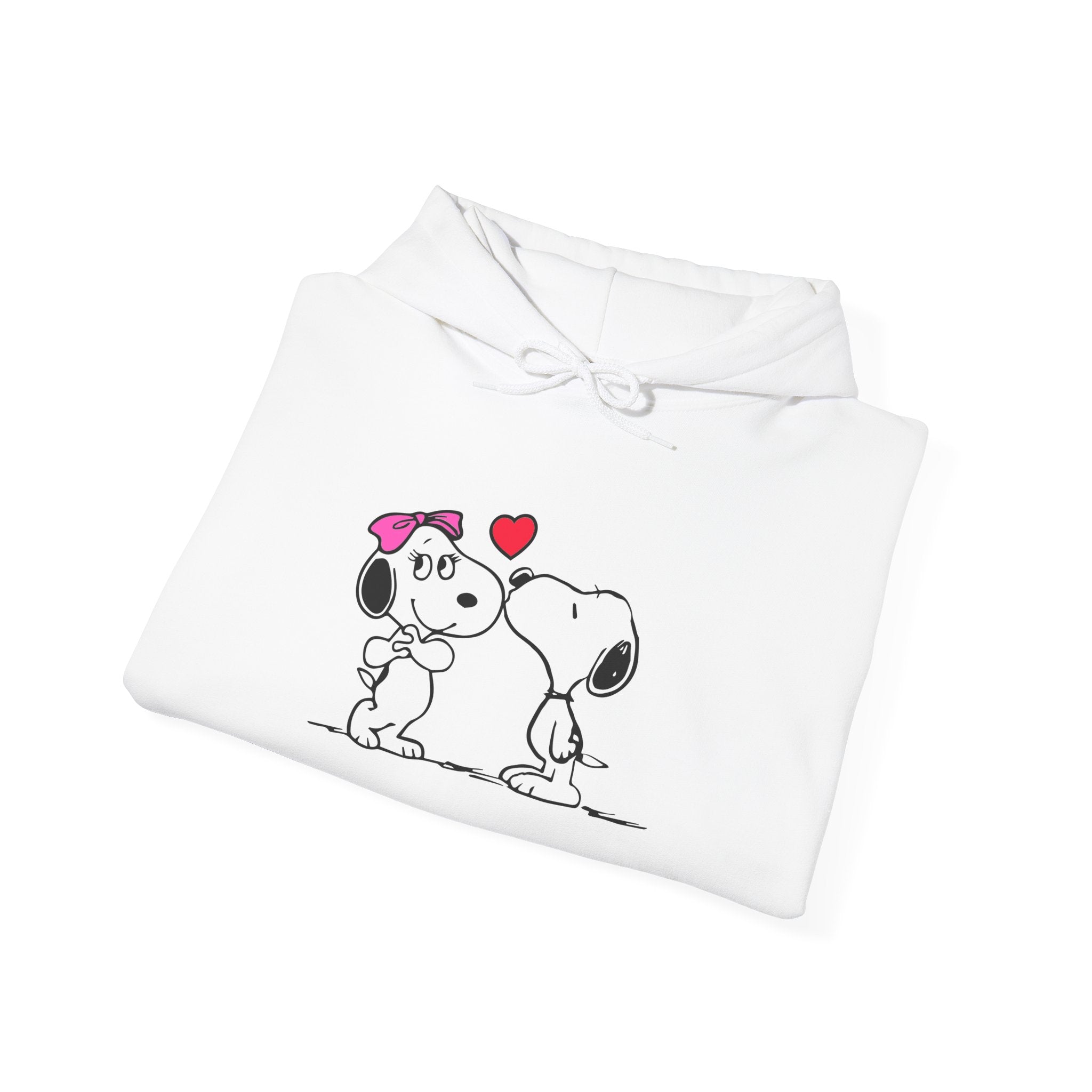 Cute Snoopy Love Sweatshirt, Valentine's Day Gift, Cozy Hoodie, Unisex Sweatshirt, Cartoon Apparel, Couple's Outfit