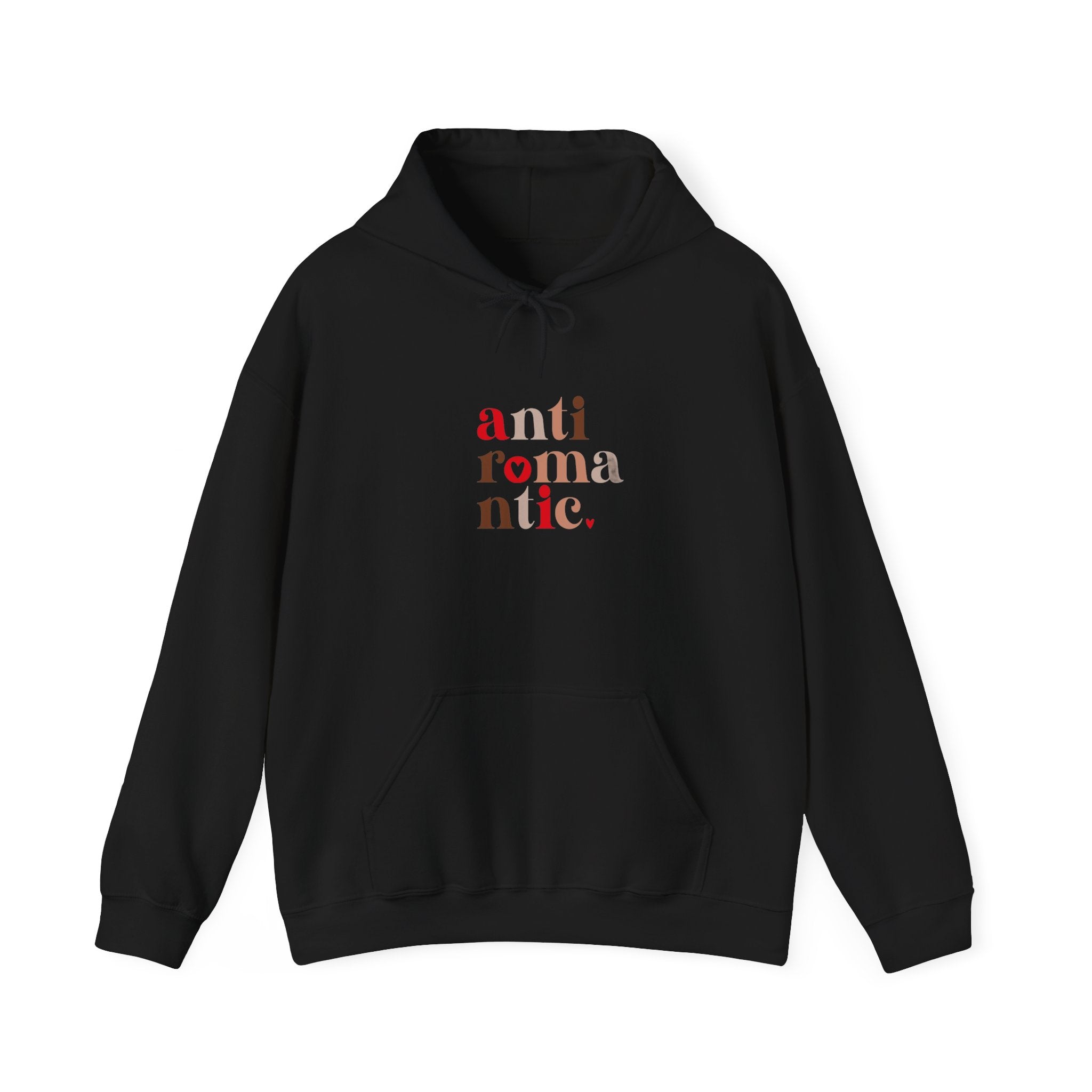 Anti-Romantic Hoodie — Minimalist Text Pullover for Singles & Sarcastic Gifts